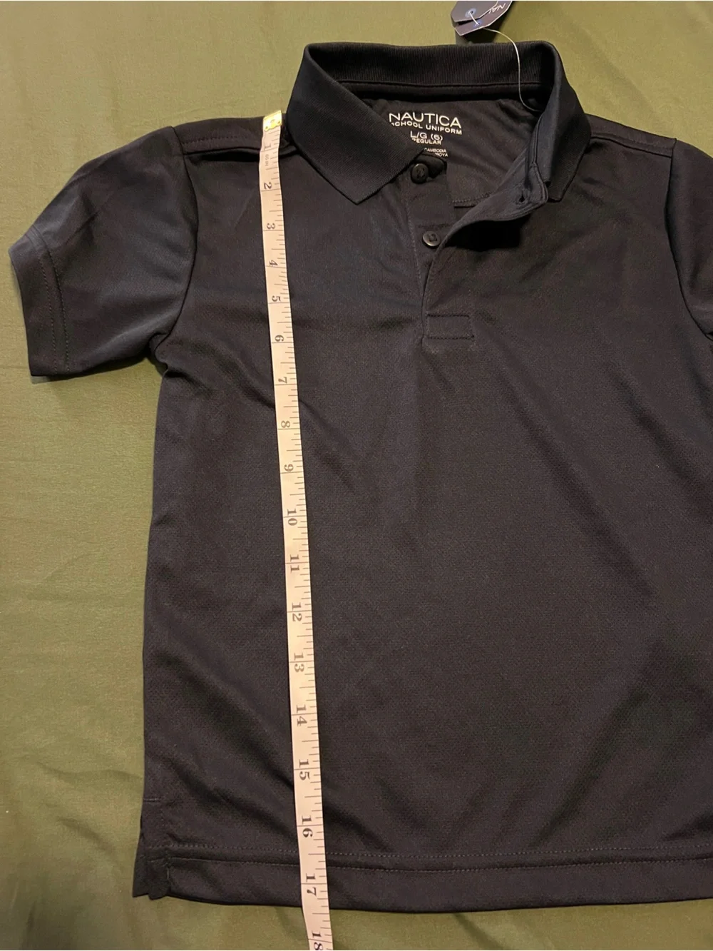 Nautica Navy Short-Sleeve Polo Shirt Boys Size L 6